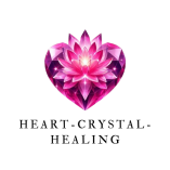 logo heart crystal healing julia peters