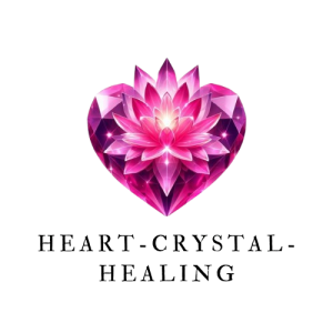 logo heart crystal healing julia peters 