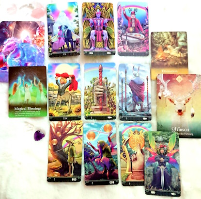 cards heart crystal healing